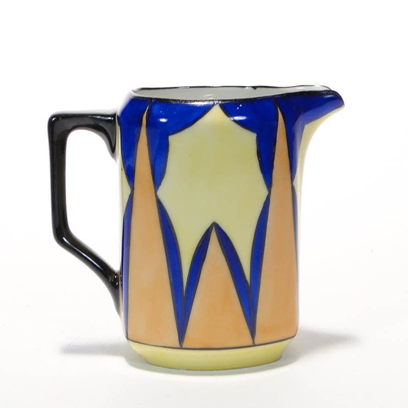 Creamer Art Deco, multicolor porcelain, Bohemia, Czech Republic, 1930s. - 210320