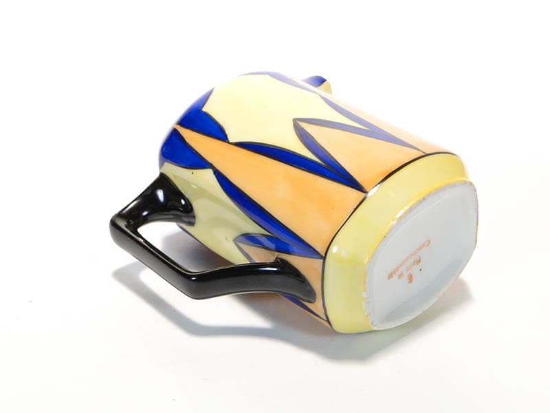 Creamer Art Deco, multicolor porcelain, Bohemia, Czech Republic, 1930s. - 210318