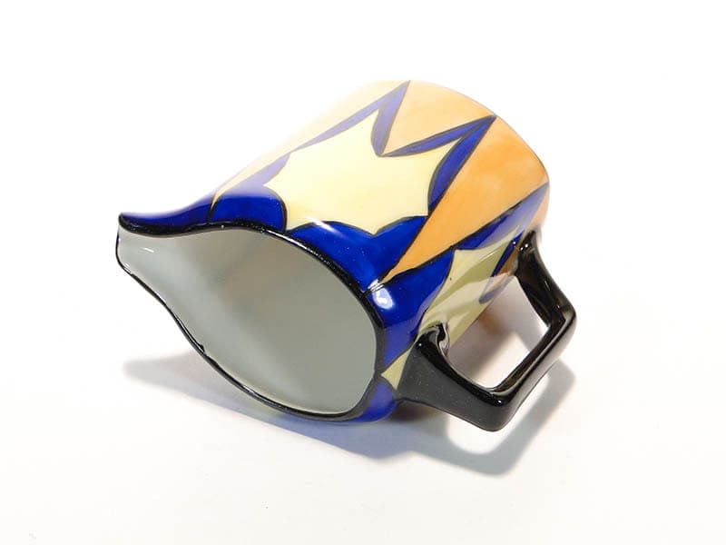 Creamer Art Deco, multicolor porcelain, Bohemia, Czech Republic, 1930s. - 210322