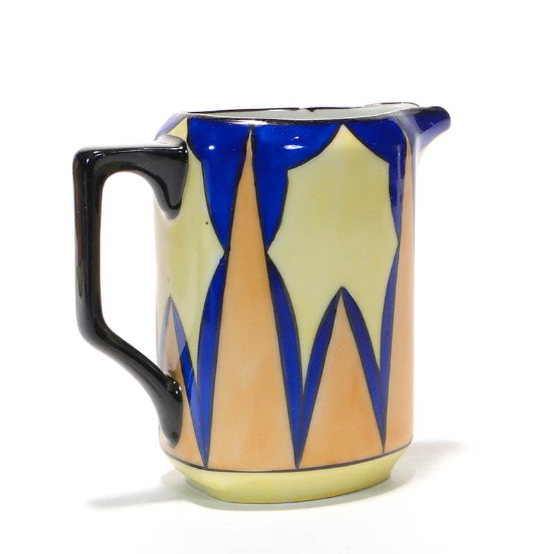 Creamer Art Deco, multicolor porcelain, Bohemia, Czech Republic, 1930s. - 210321