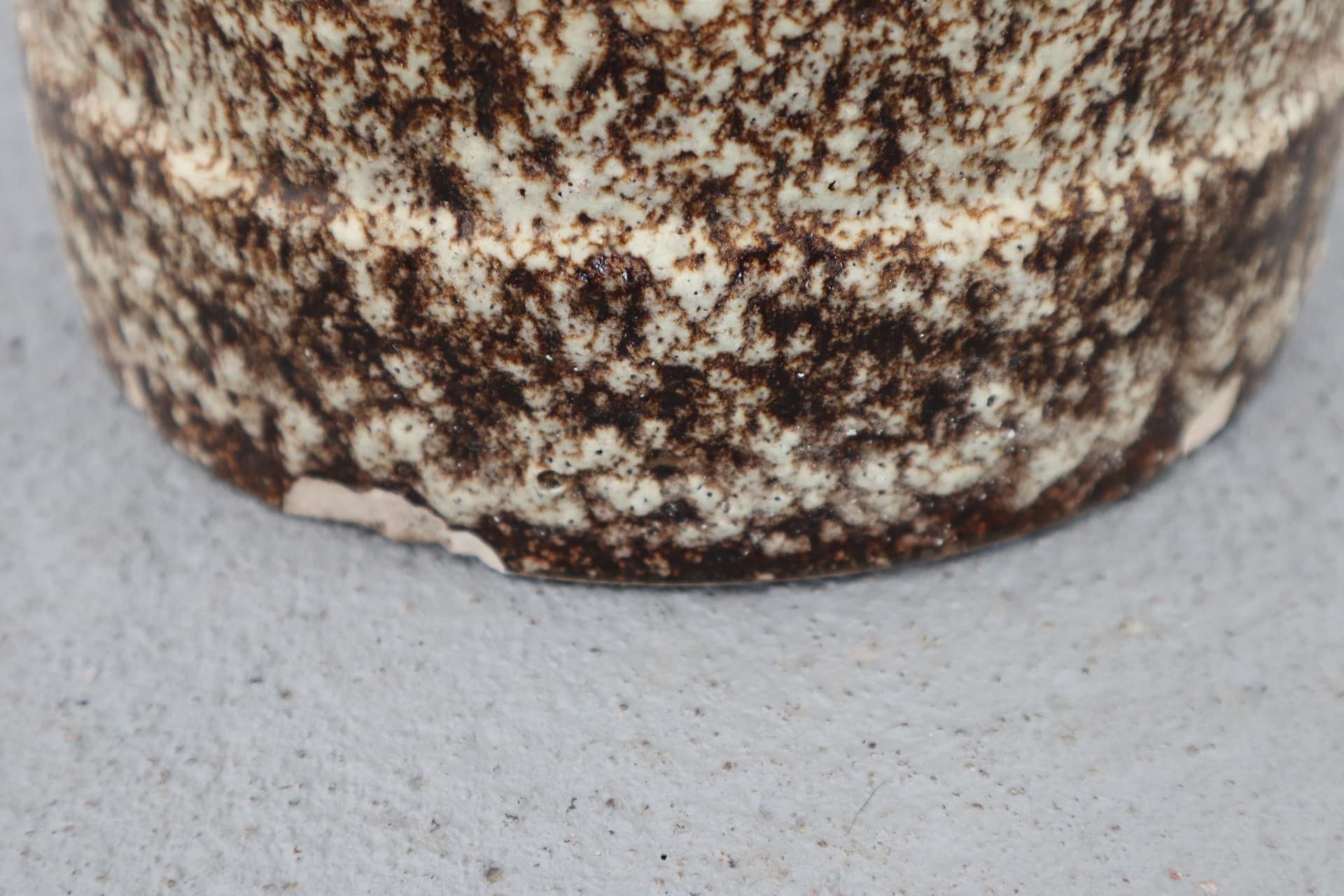 Wielokolorowy wazon kamionkowy, styl fat lava, Niemcy, lata 70. - 15241