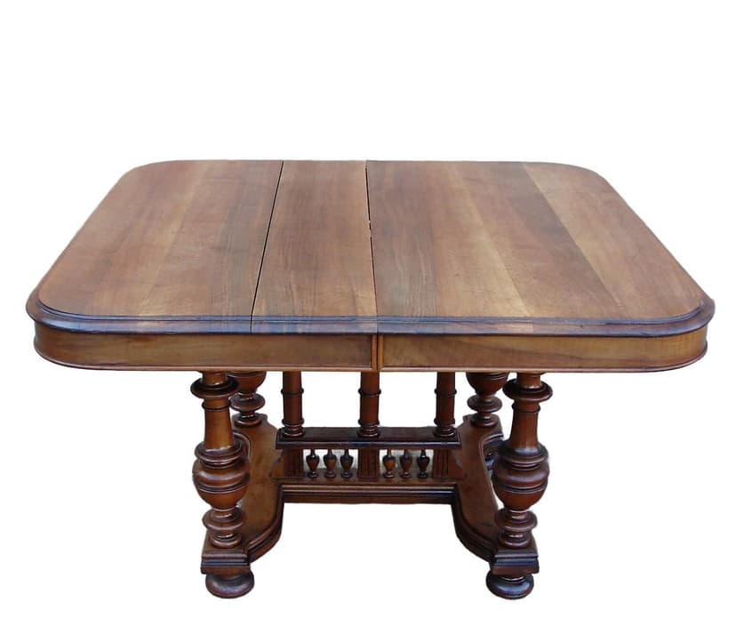 Stół prostokątny, brązowy, dąb, początek XX w.