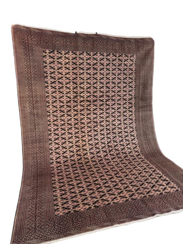 Dywan Buchara, art déco, beżowy, wełna kaszmirowa, Pakistan - WYMIARY