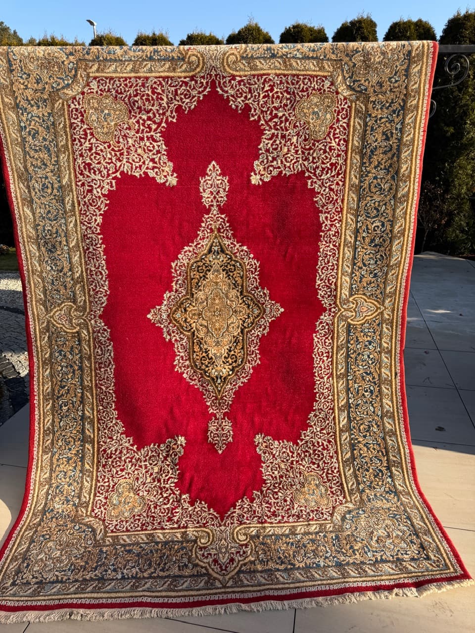 Persian Rug Indo Kirman 280x185 cm, red wool, India - 210663