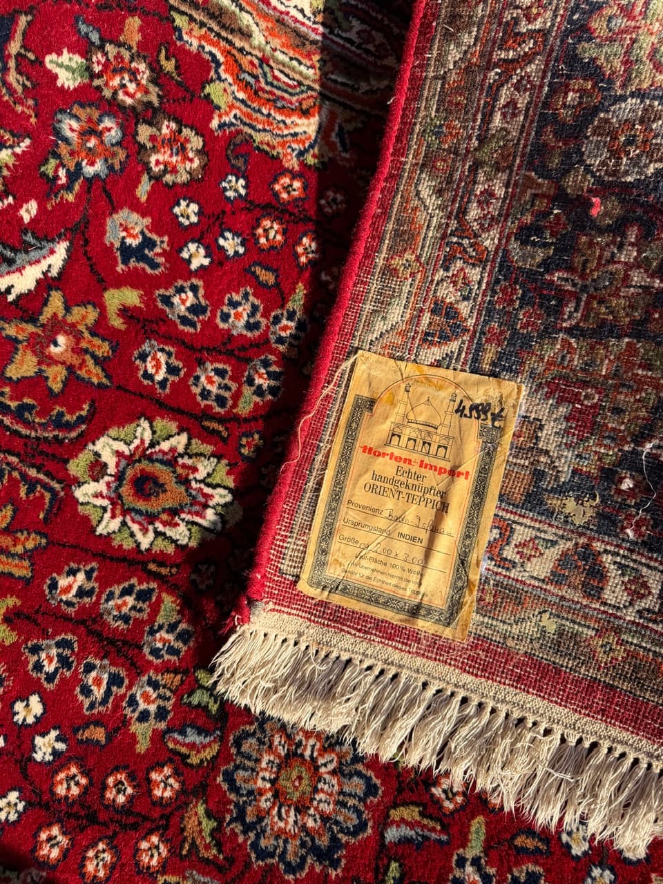 Rug Indo Ispahan, multicolor wool, India - 210672