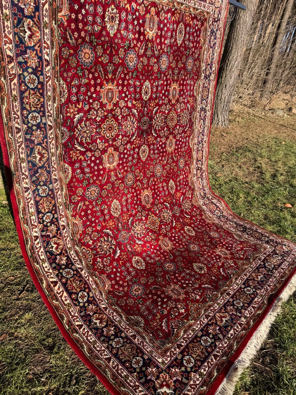 Rug Indo Ispahan, multicolor wool, India - 210681