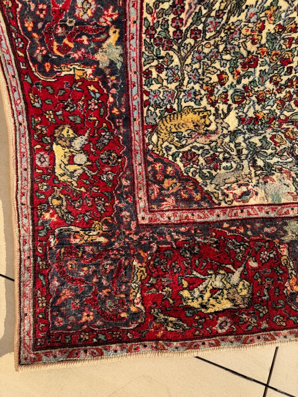 Dywan perski Ghoum, multikolor, wełna, Iran, lata 60. - 210753