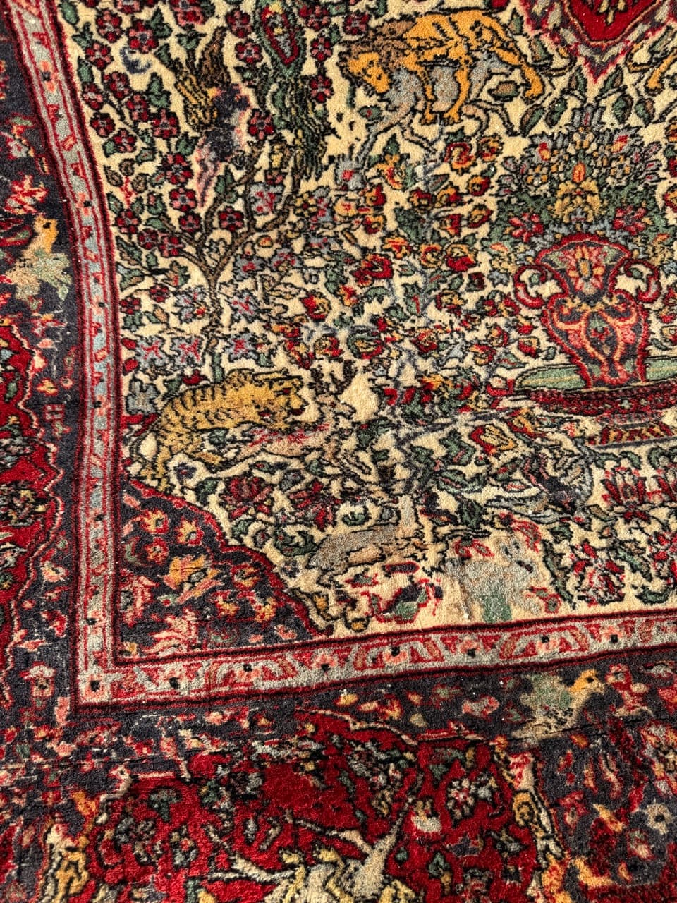 Dywan perski Ghoum, multikolor, wełna, Iran, lata 60. - 210759