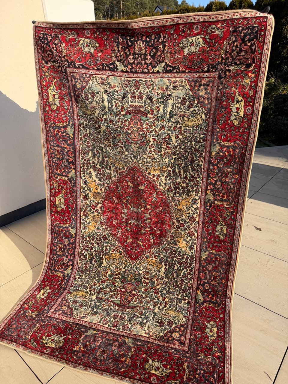 Dywan perski Ghoum, multikolor, wełna, Iran, lata 60. - 210756