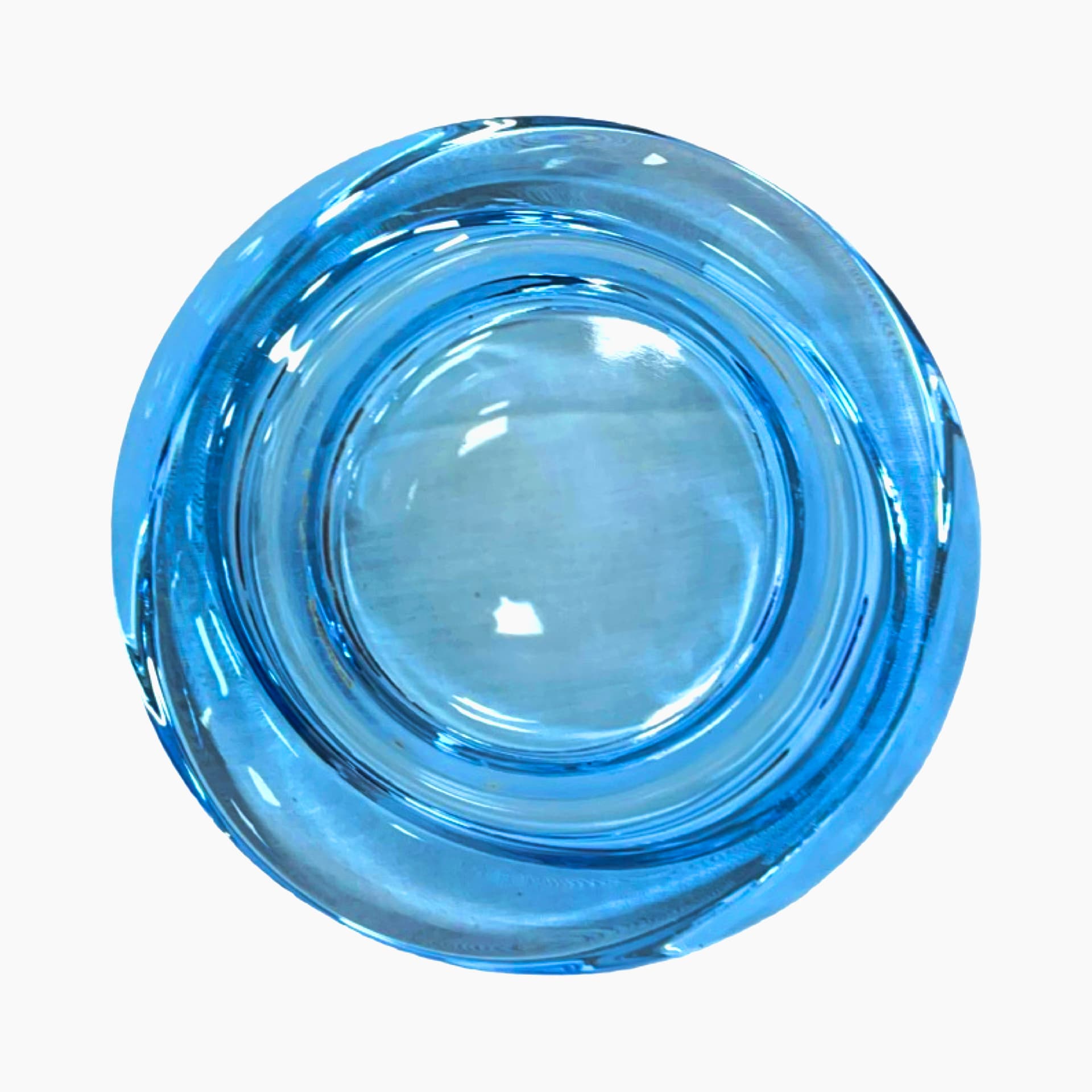 Ashtray/Bowl, cobalt blue glass, by R. Jurnikl, Sklo Union Rosice, Czechoslovakia, 1960s. - 210785