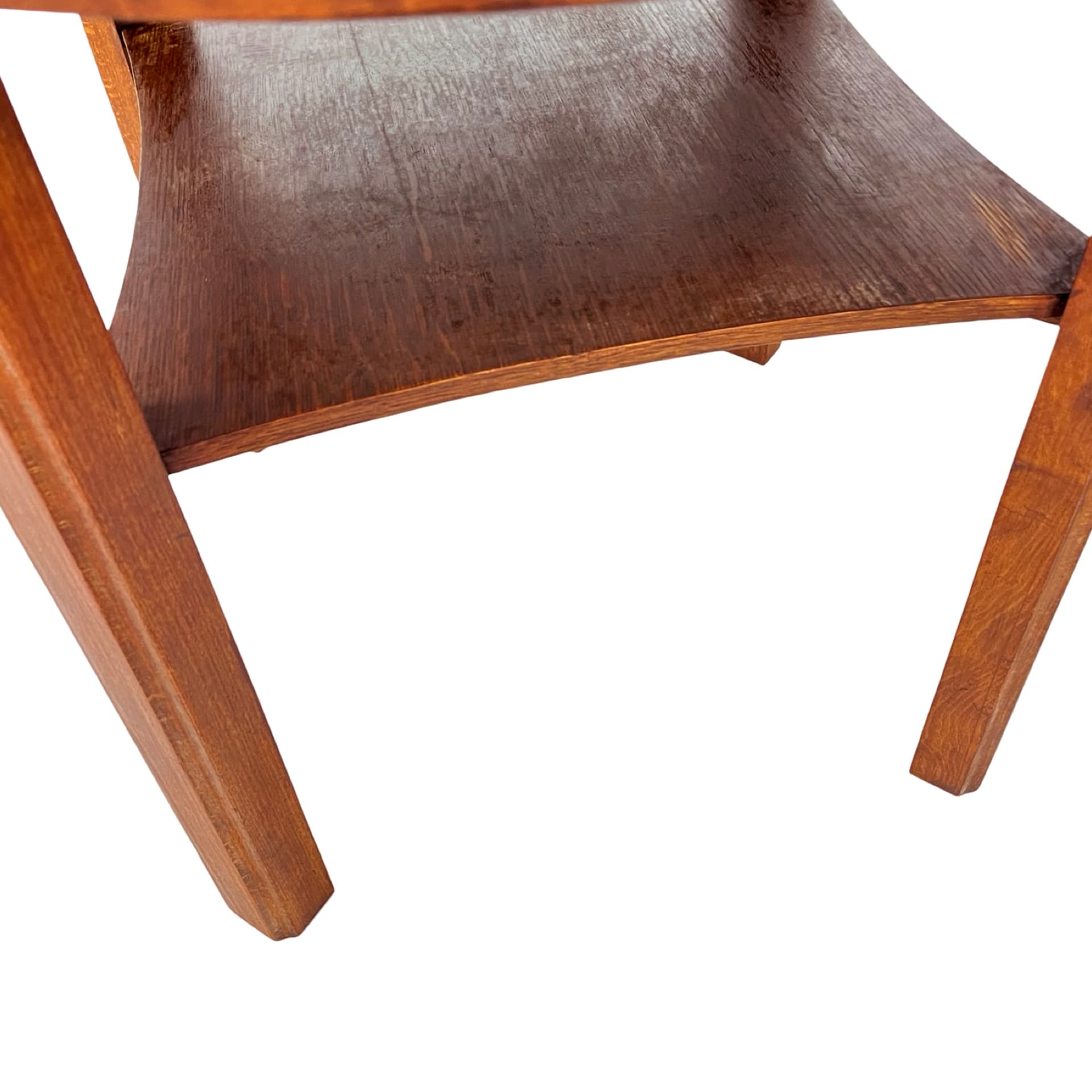 Stolik kawowy okrągły, brązowy, drewno, Niemcy, lata 60. - 210851