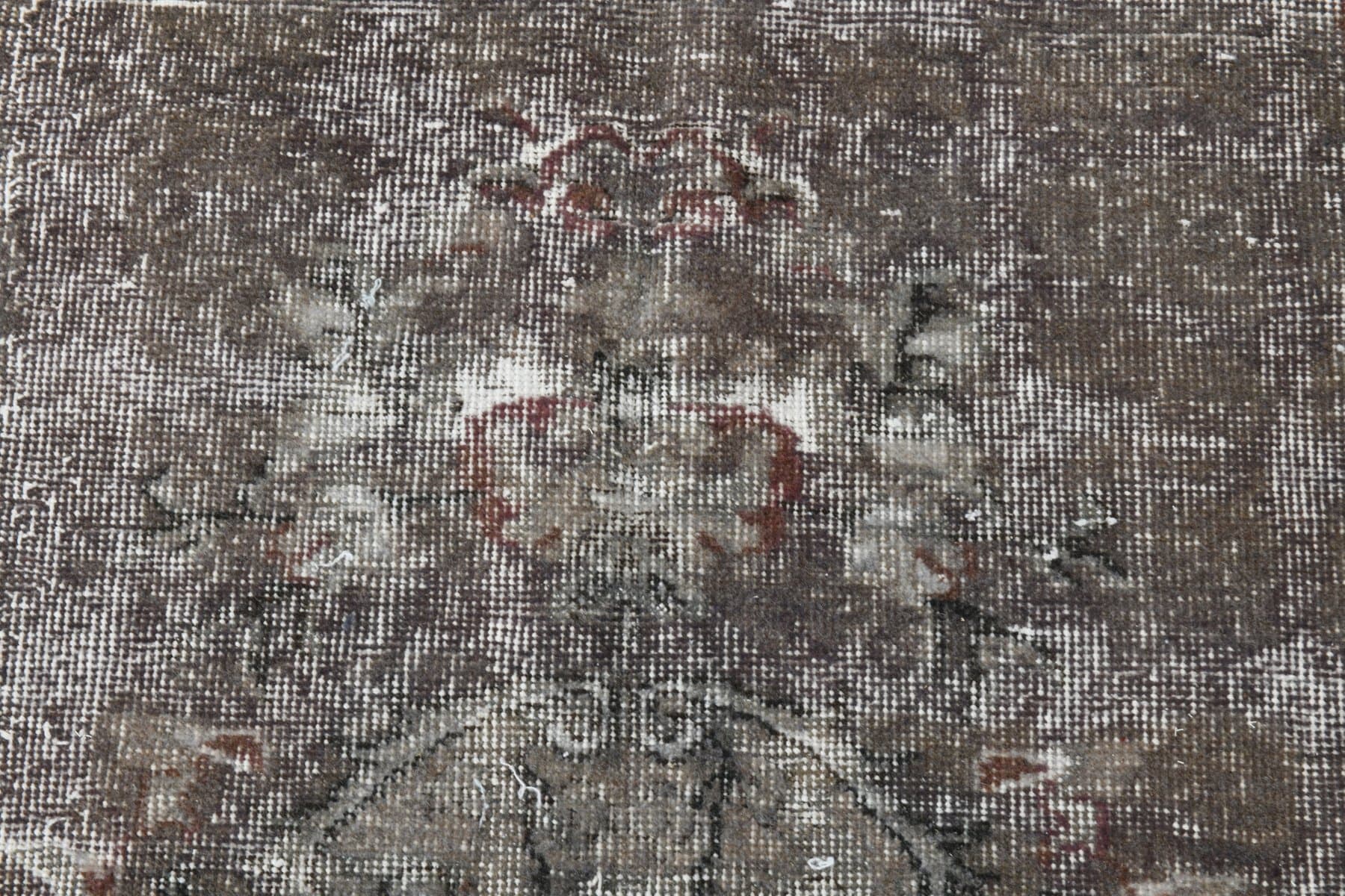 Dywan 192x311 cm, czarny, szary, wełna, lata 70. - 211183