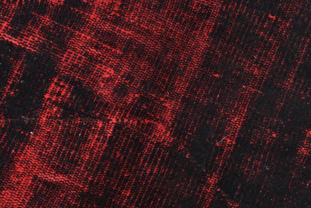 Dywan 172x270 cm, czarny, czerwony, wełna, Turcja, lata 50. - 211178