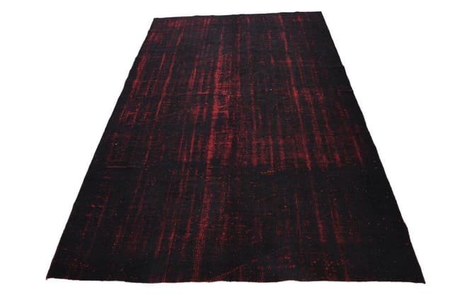 Dywan 172x270 cm, czarny, czerwony, wełna, Turcja, lata 50. - WYMIARY