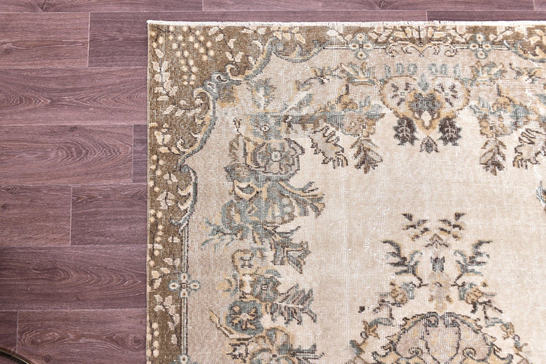 Dywan 162x262 cm, beżowy, brązowy, wełna, Turcja, lata 70. - 211164