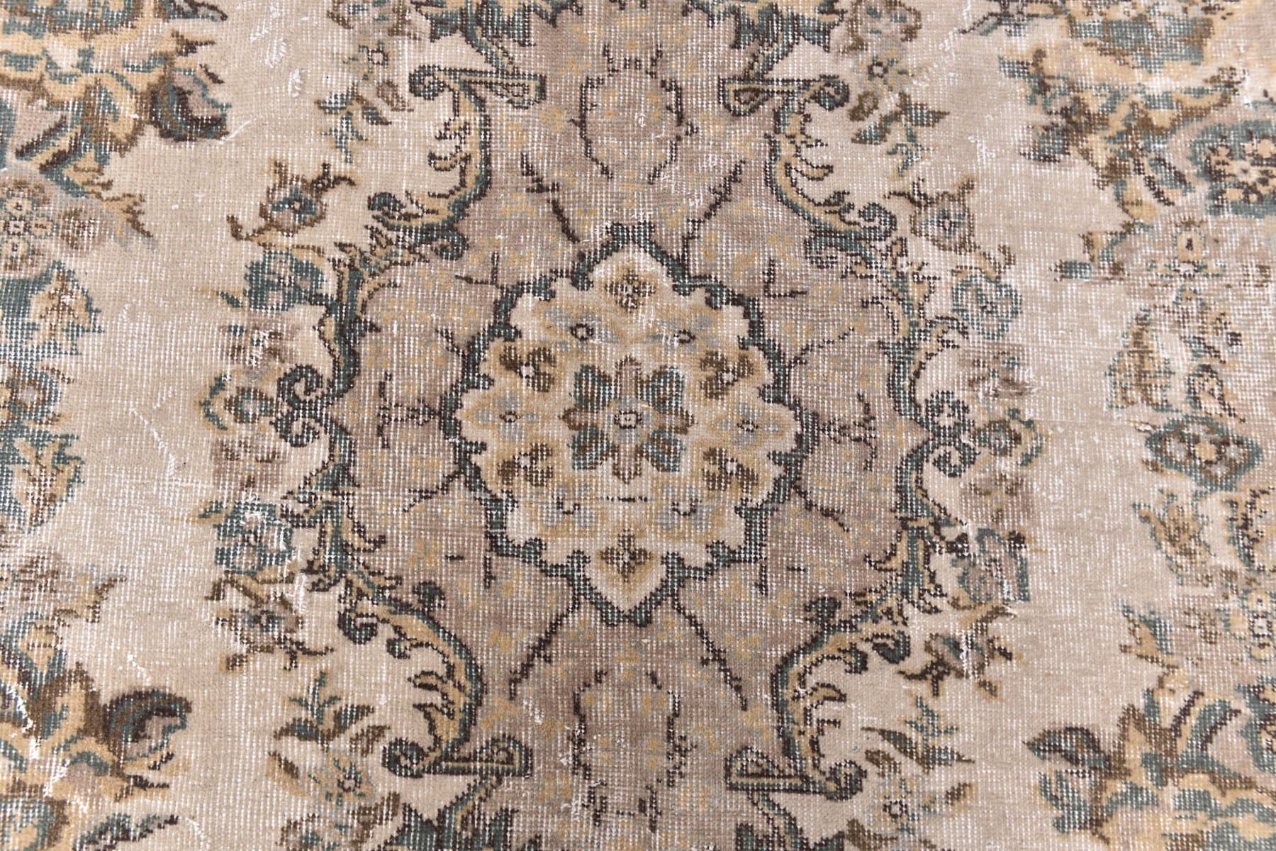 Dywan 162x262 cm, beżowy, brązowy, wełna, Turcja, lata 70. - 211165