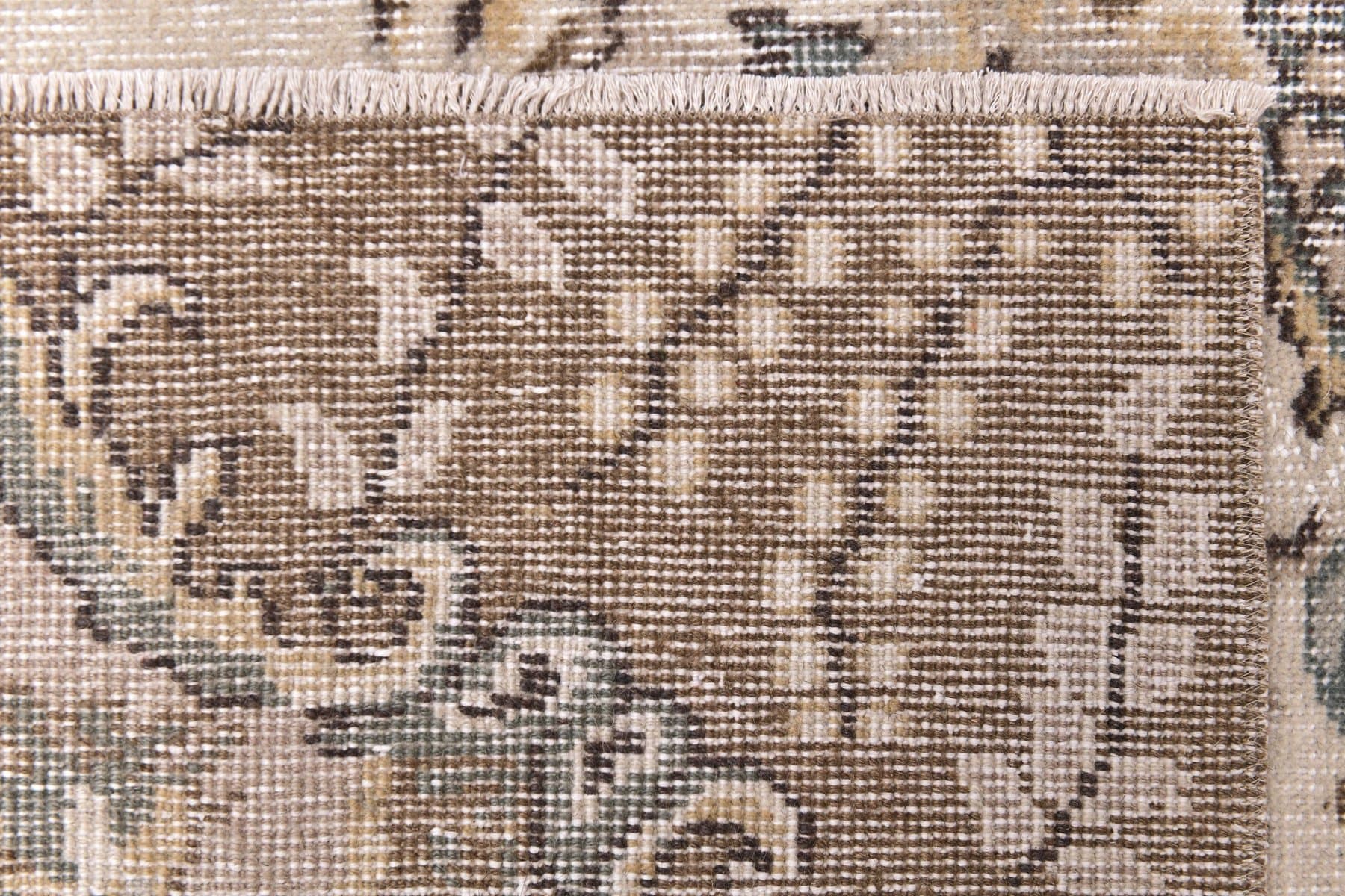 Dywan 162x262 cm, beżowy, brązowy, wełna, Turcja, lata 70. - 211158