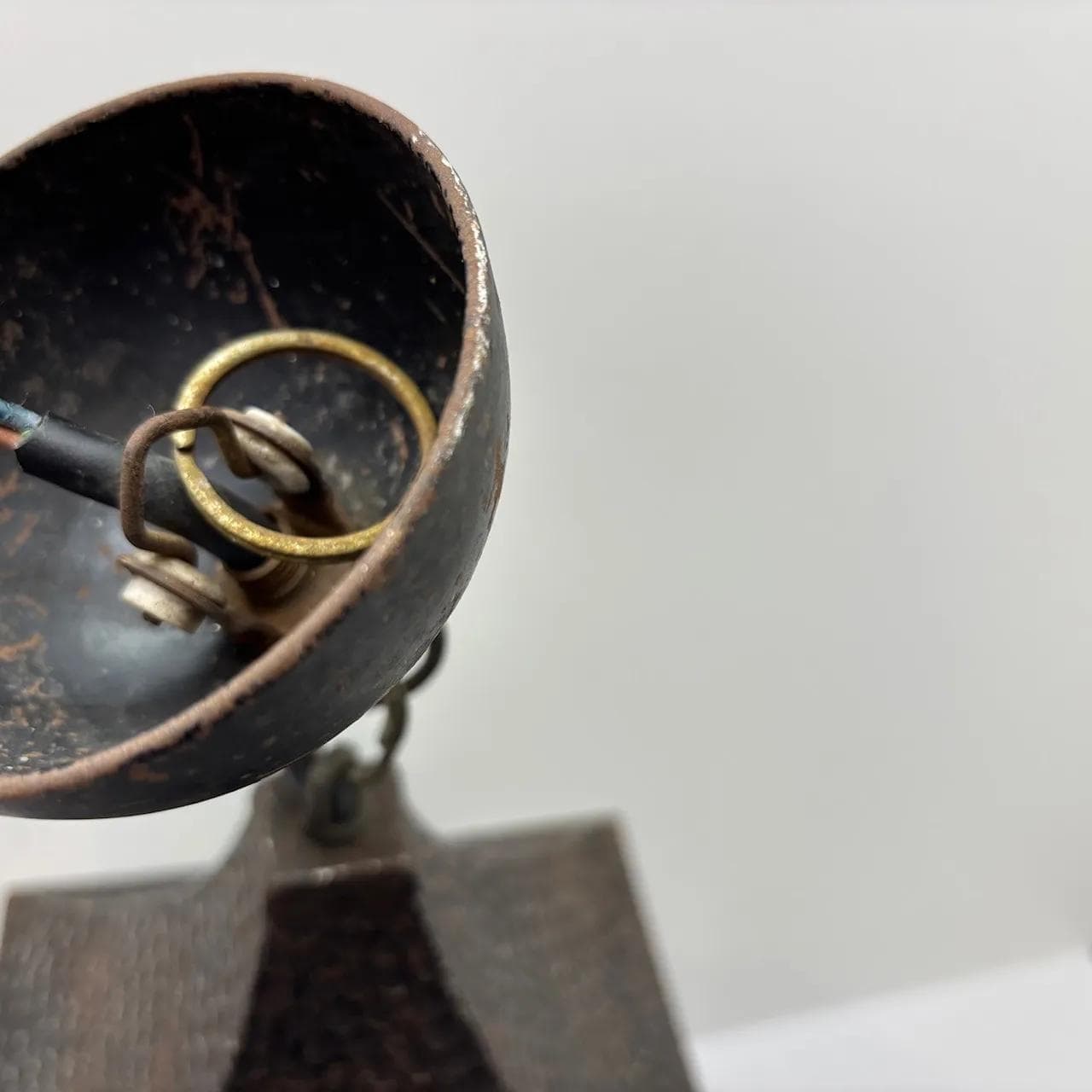 Lampa wisząca witrażowa, multikolor, metal szkło, Niemcy, lata 50. - 15484