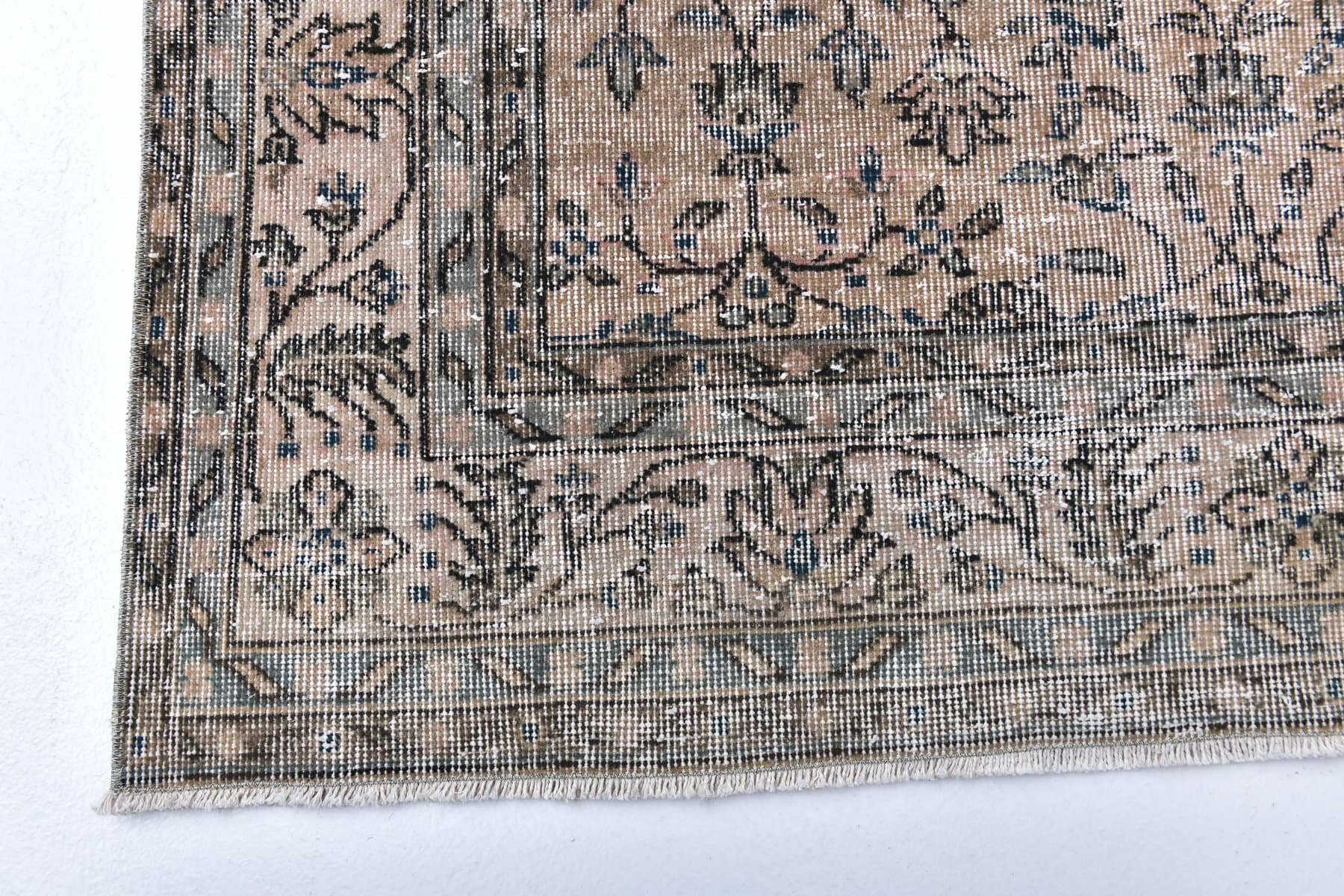 Dywan 307x206 cm, brązowy, wełna, Turcja, lata 60. - 211306