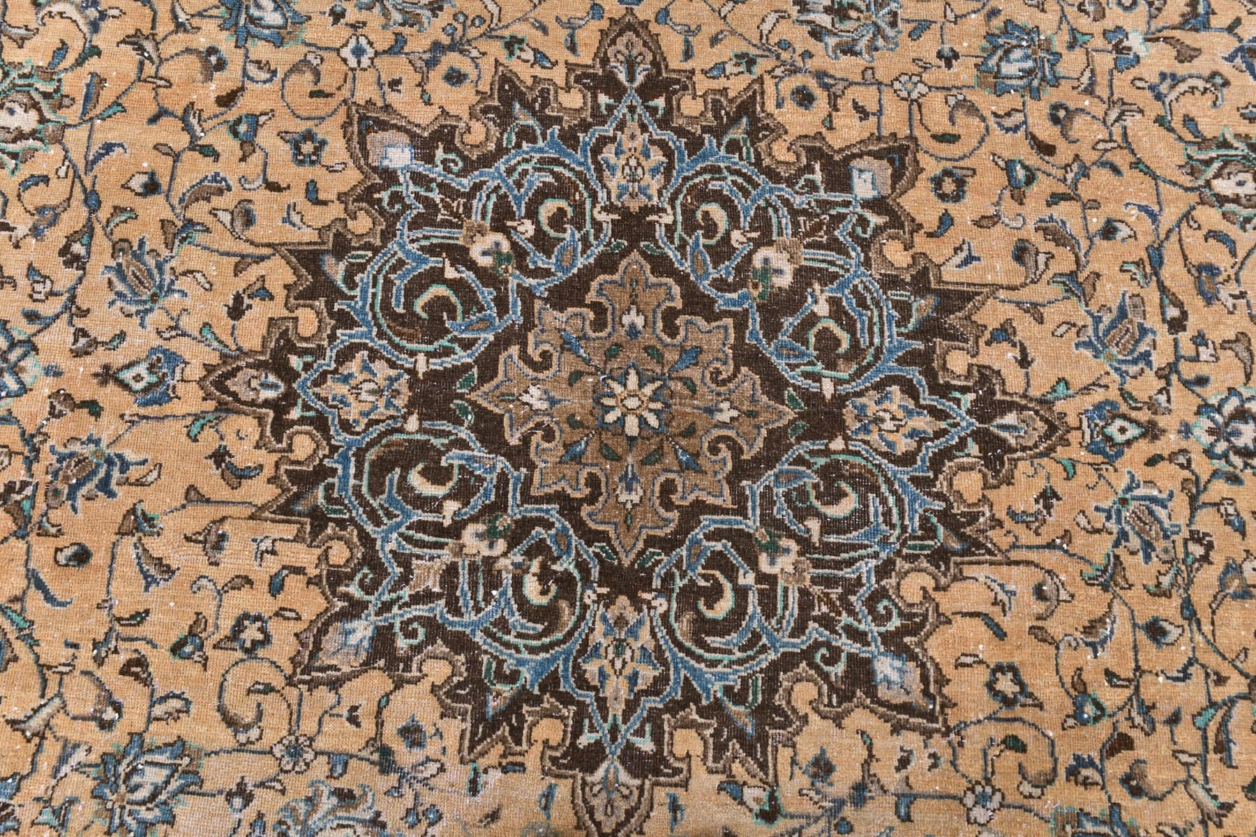 Dywan 381x289 cm, beżowy, wełna, Turcja, lata 60. - 211516