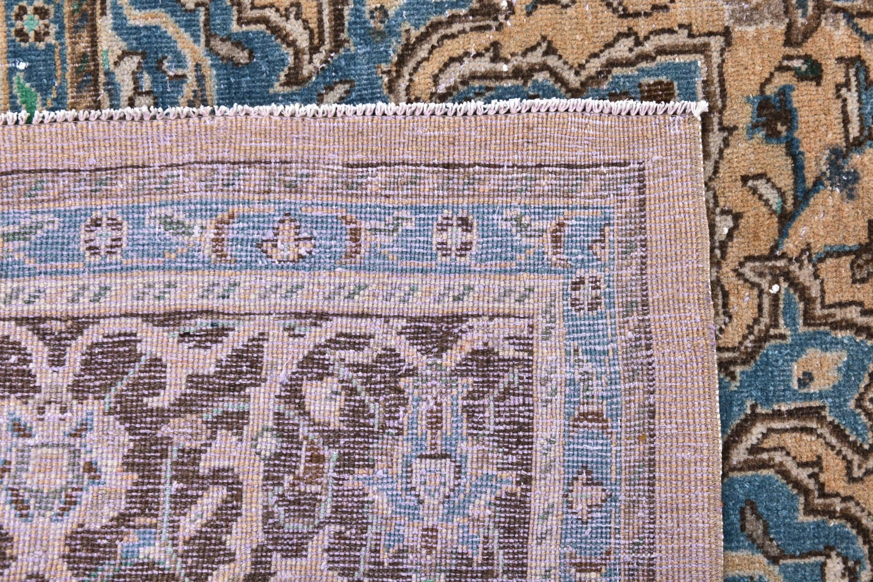 Dywan 381x289 cm, beżowy, wełna, Turcja, lata 60. - 211519