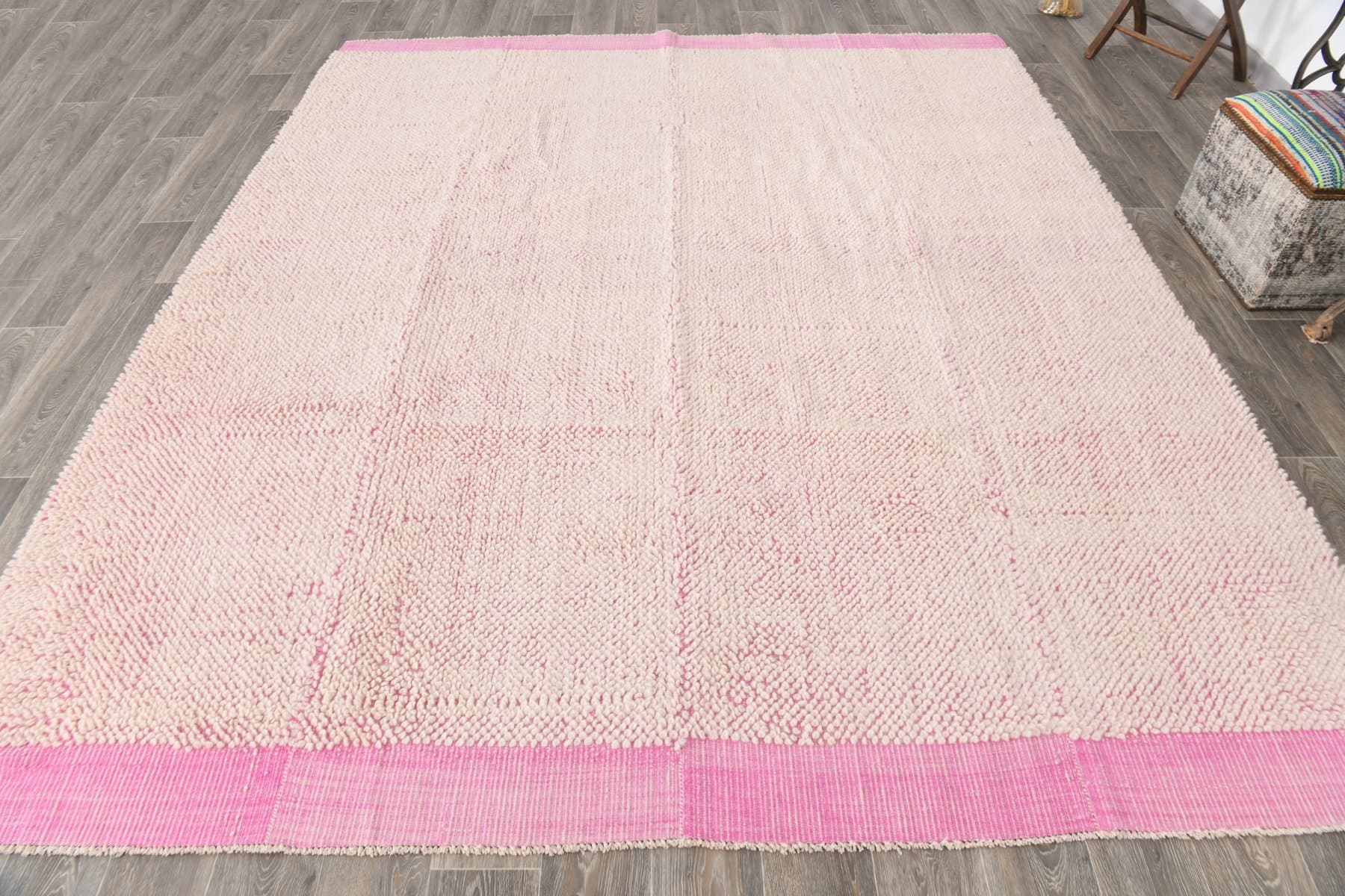 Kilim 301x259 cm, pink, wool, 1980s - 211441