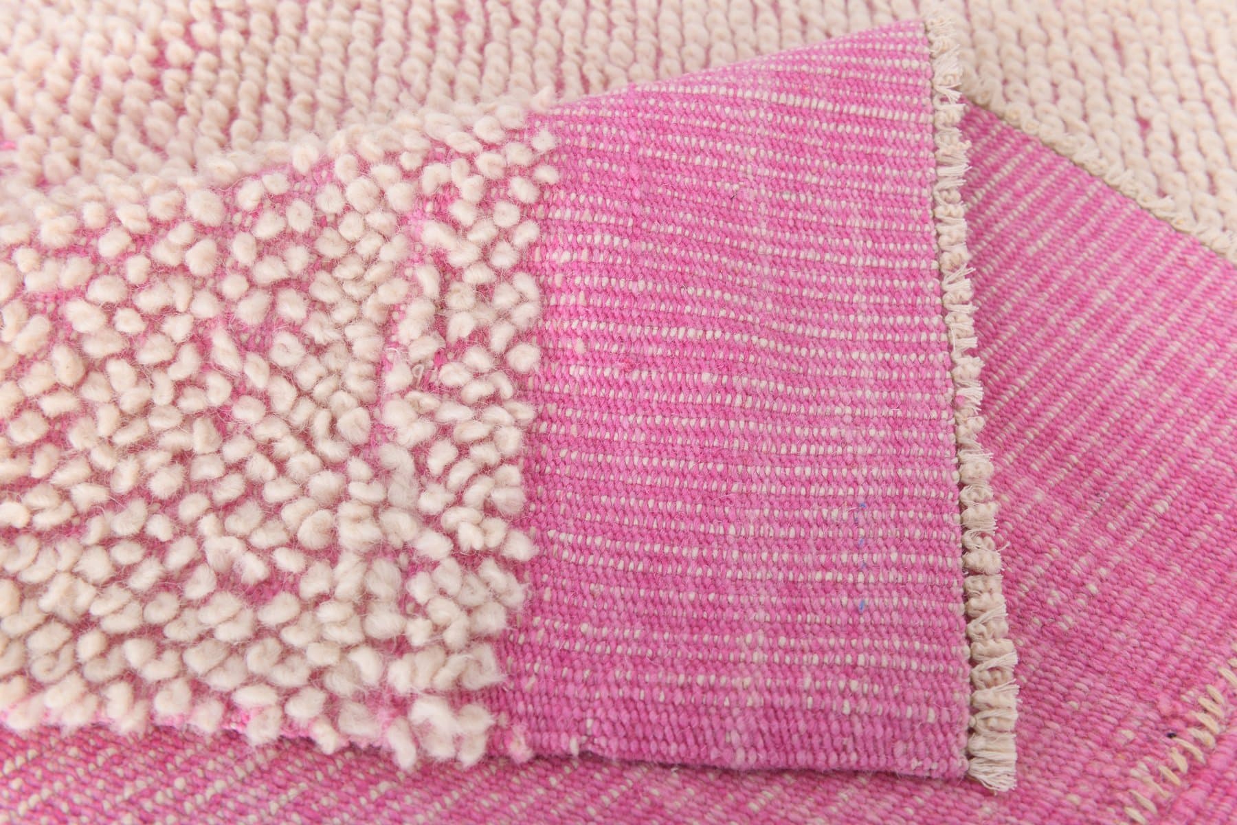 Kilim 301x259 cm, pink, wool, 1980s - 211442