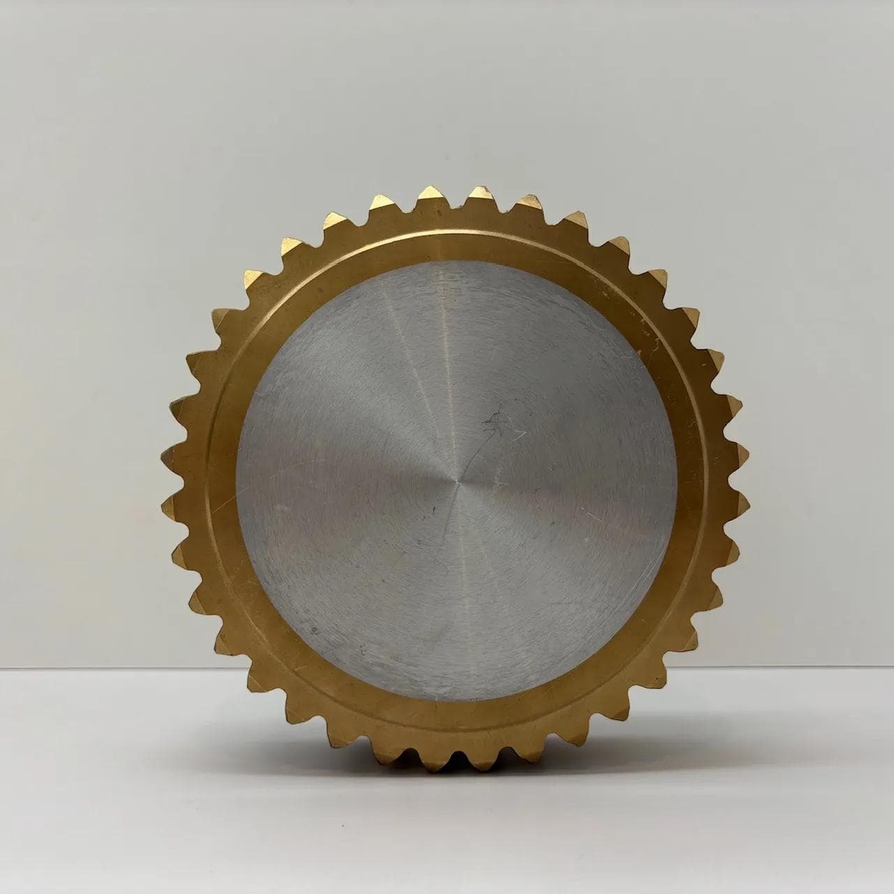 Popielnica, mosiądz złoty, stal srebrny, Szwecja, lata 70. - 15471