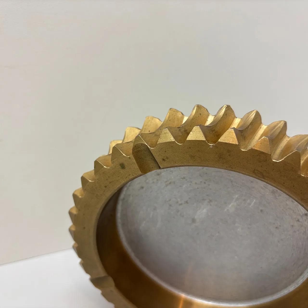 Popielnica, mosiądz złoty, stal srebrny, Szwecja, lata 70. - 15470