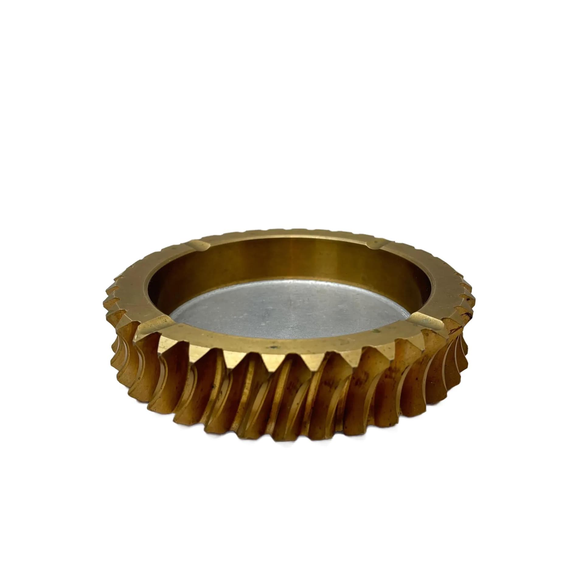 Popielnica, mosiądz złoty, stal srebrny, Szwecja, lata 70.