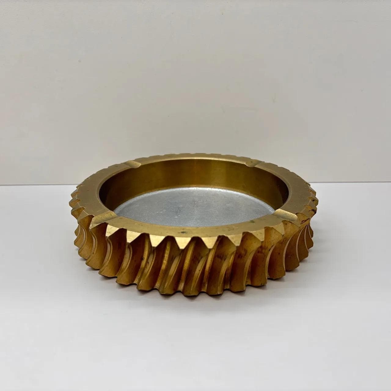 Popielnica, mosiądz złoty, stal srebrny, Szwecja, lata 70. - 15475