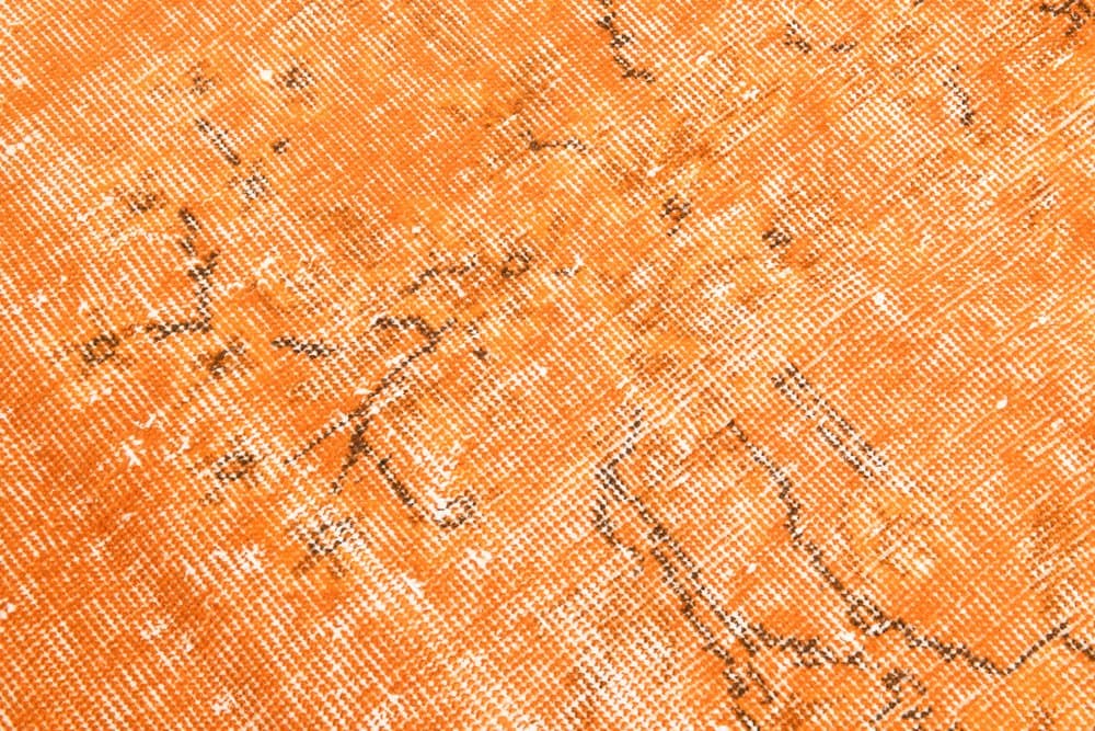 Dywan 247x135 cm, pomarańczowy, wełna, Turcja, lata 60. - 212107