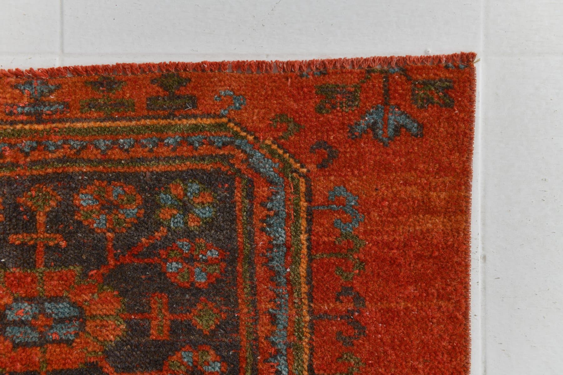 Chodnik 288x79 cm, czerwony, wełna, Turcja, lata 70. - 212083