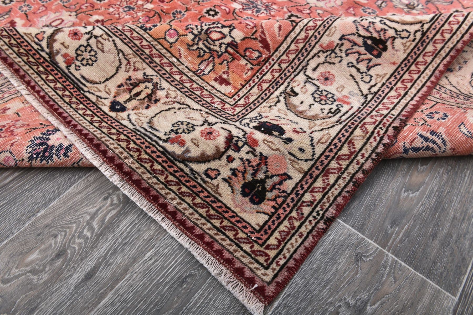 Dywan 195x283 cm, czerwony, wełna, Turcja, lata 60. - 212071