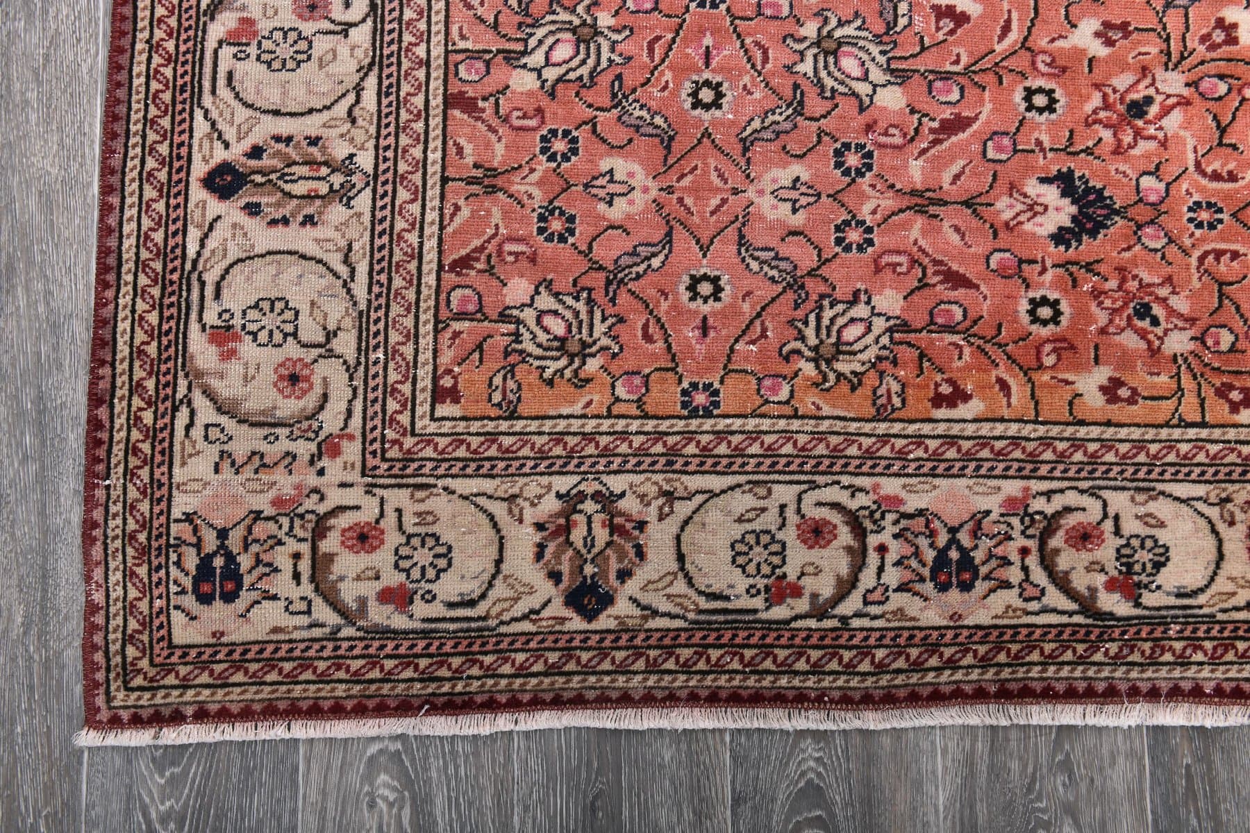 Dywan 195x283 cm, czerwony, wełna, Turcja, lata 60. - 212069