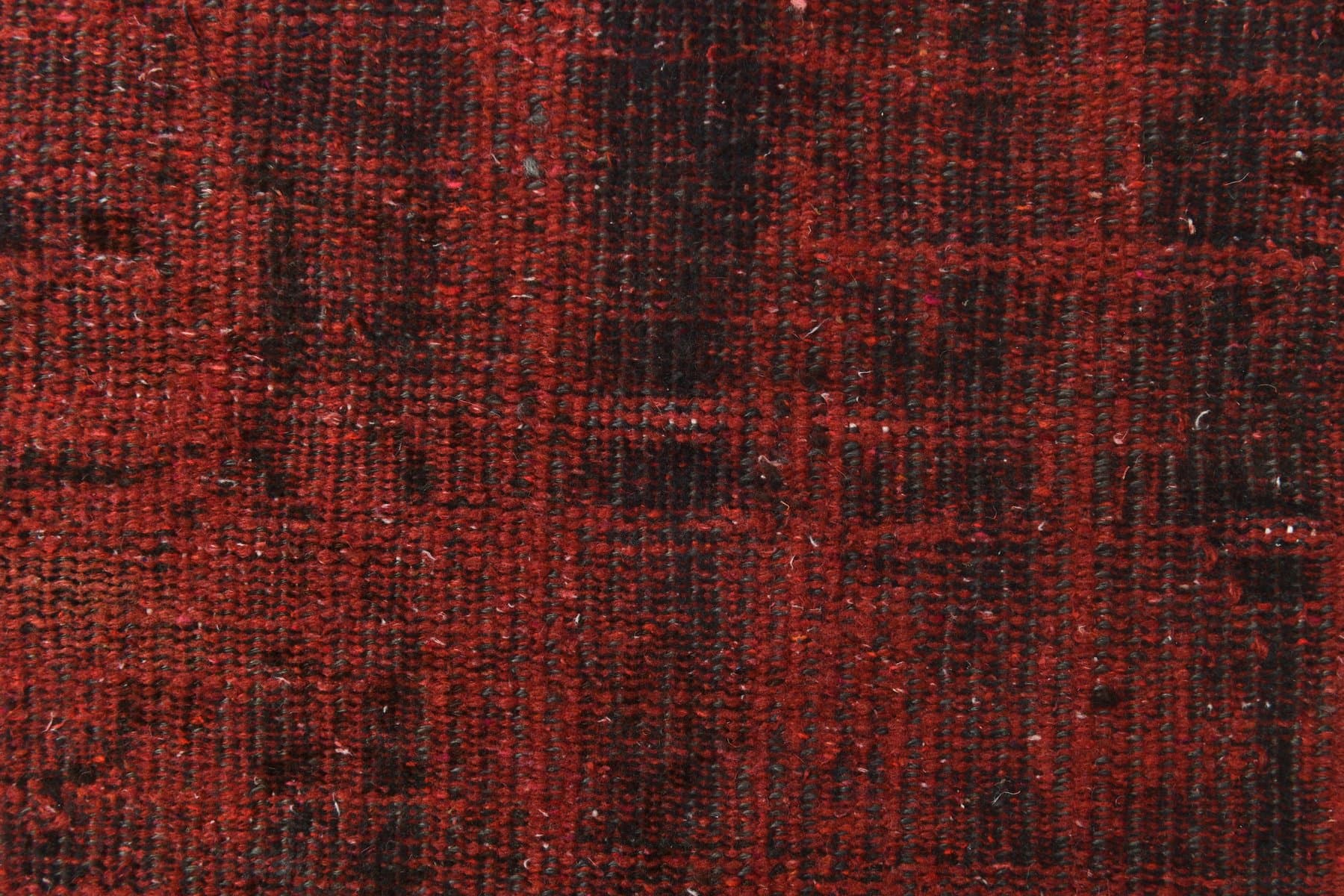 Chodnik 128x46 cm, bordowy, wełna, lata 70. - 211994