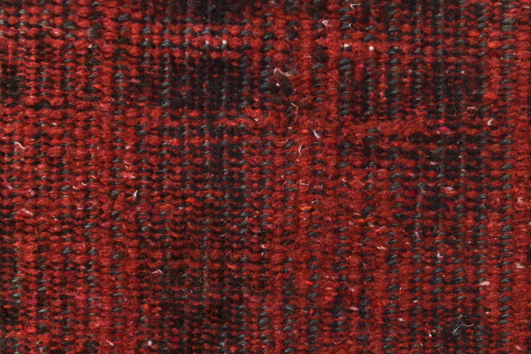 Chodnik 128x46 cm, bordowy, wełna, lata 70. - 211995