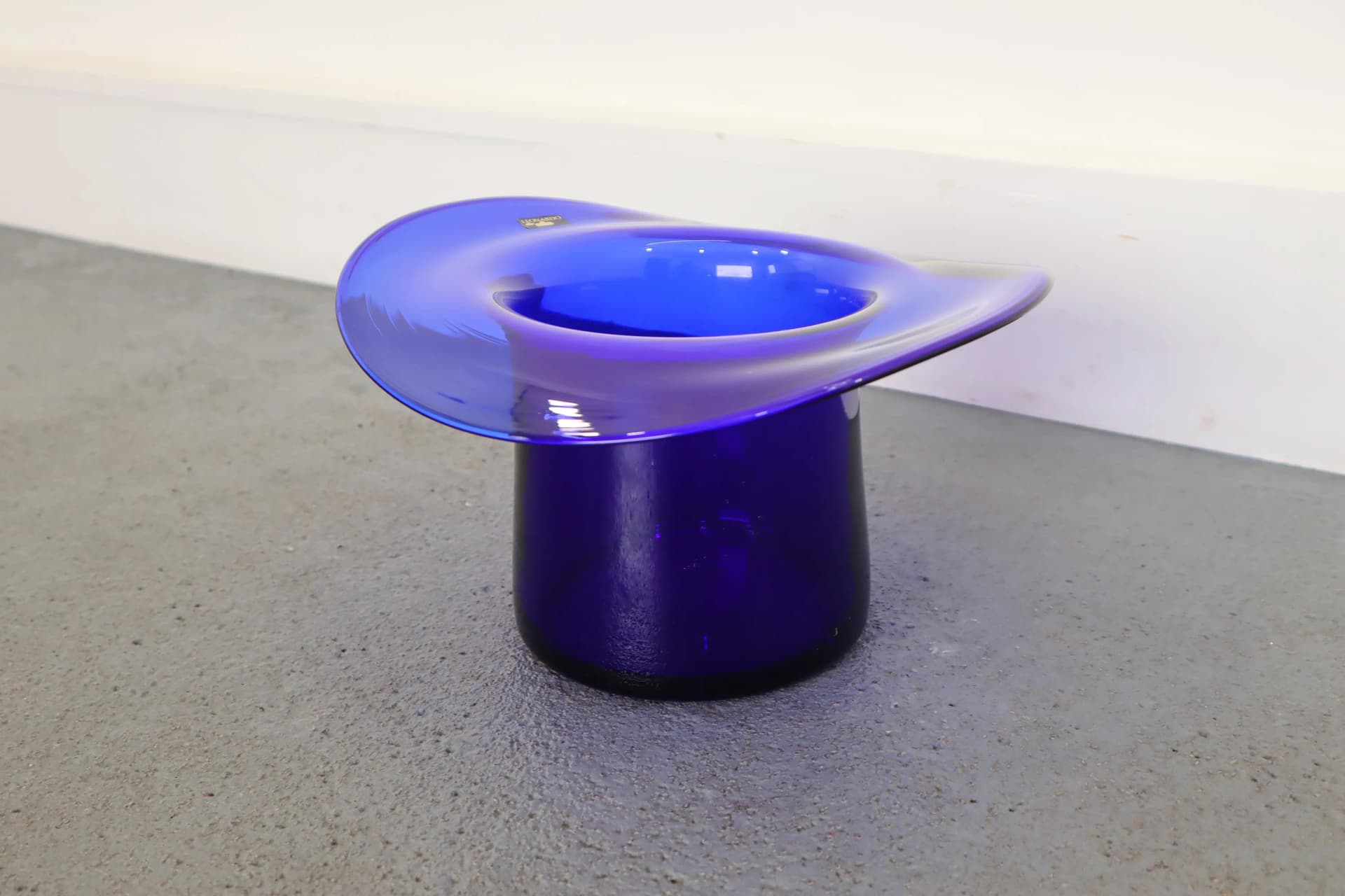 Champagne Cooler, turquoise glass, Leonardo, 1970s - 15394