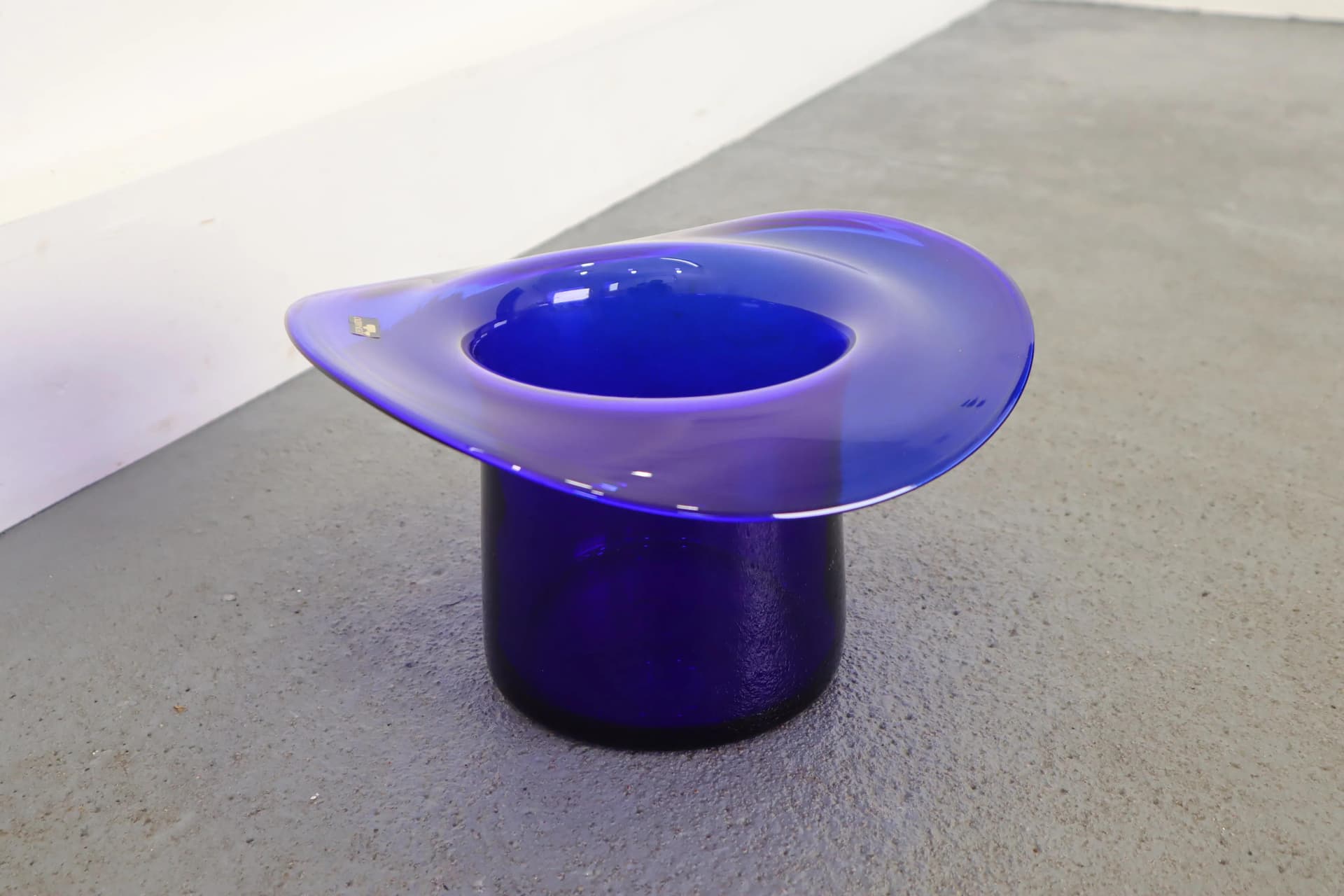 Champagne Cooler, turquoise glass, Leonardo, 1970s - 15397