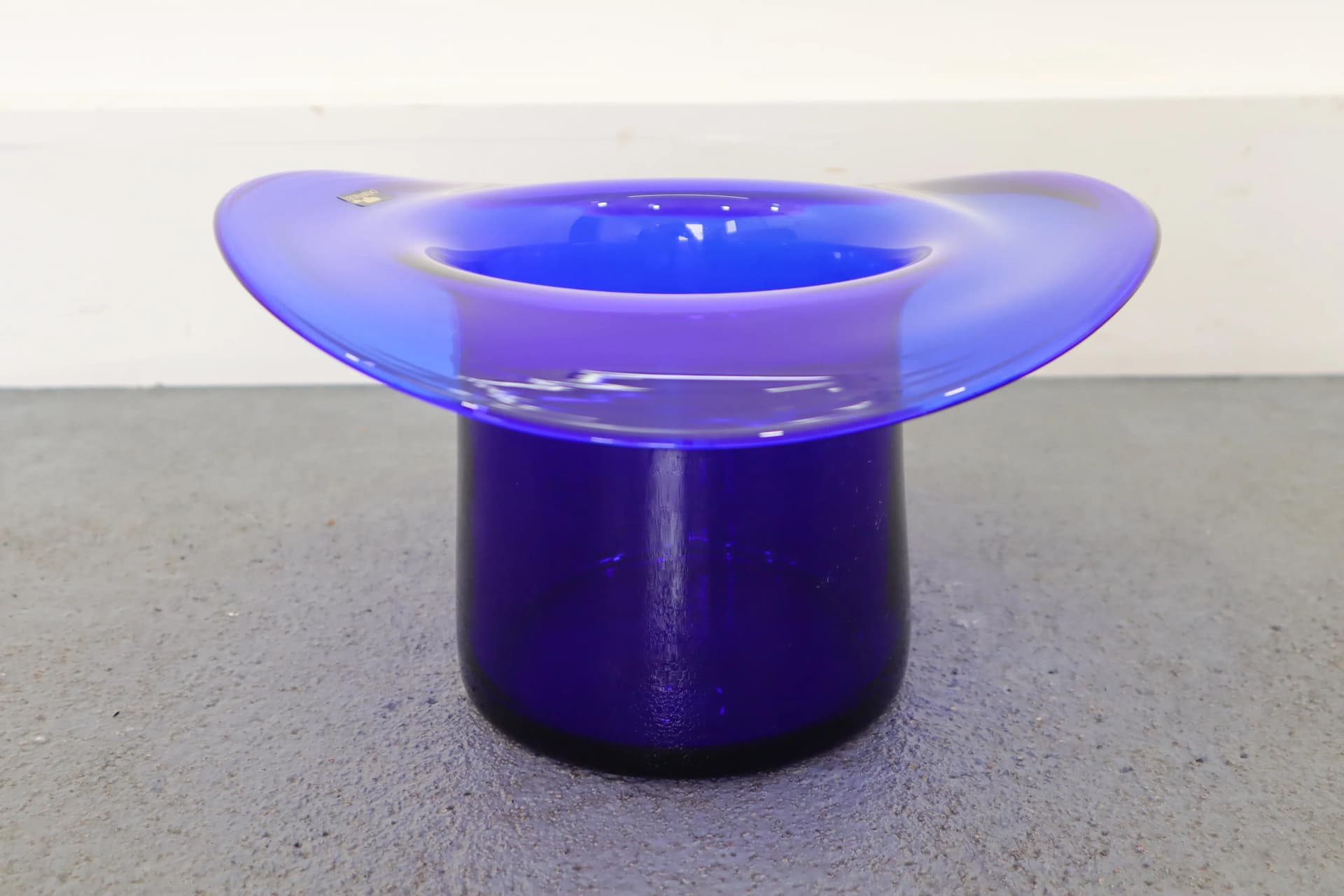 Champagne Cooler, turquoise glass, Leonardo, 1970s - 15395