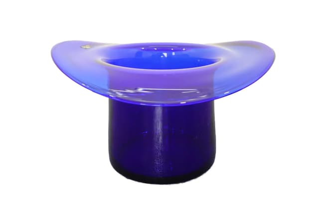 Champagne Cooler, turquoise glass, Leonardo, 1970s - DIMENSION