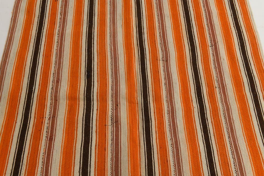 Kilim 178x149 cm, pomarańczowy, wełna, lata 70. - 211969