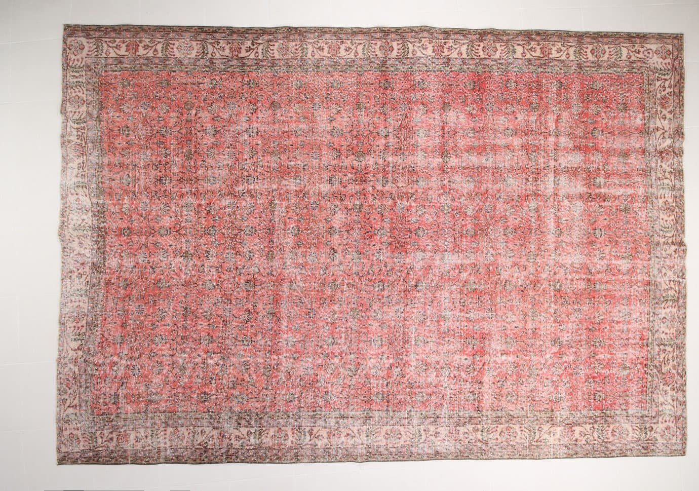 Dywan 267x385 cm, beżowy, wełna, Turcja, lata 60. - 211960