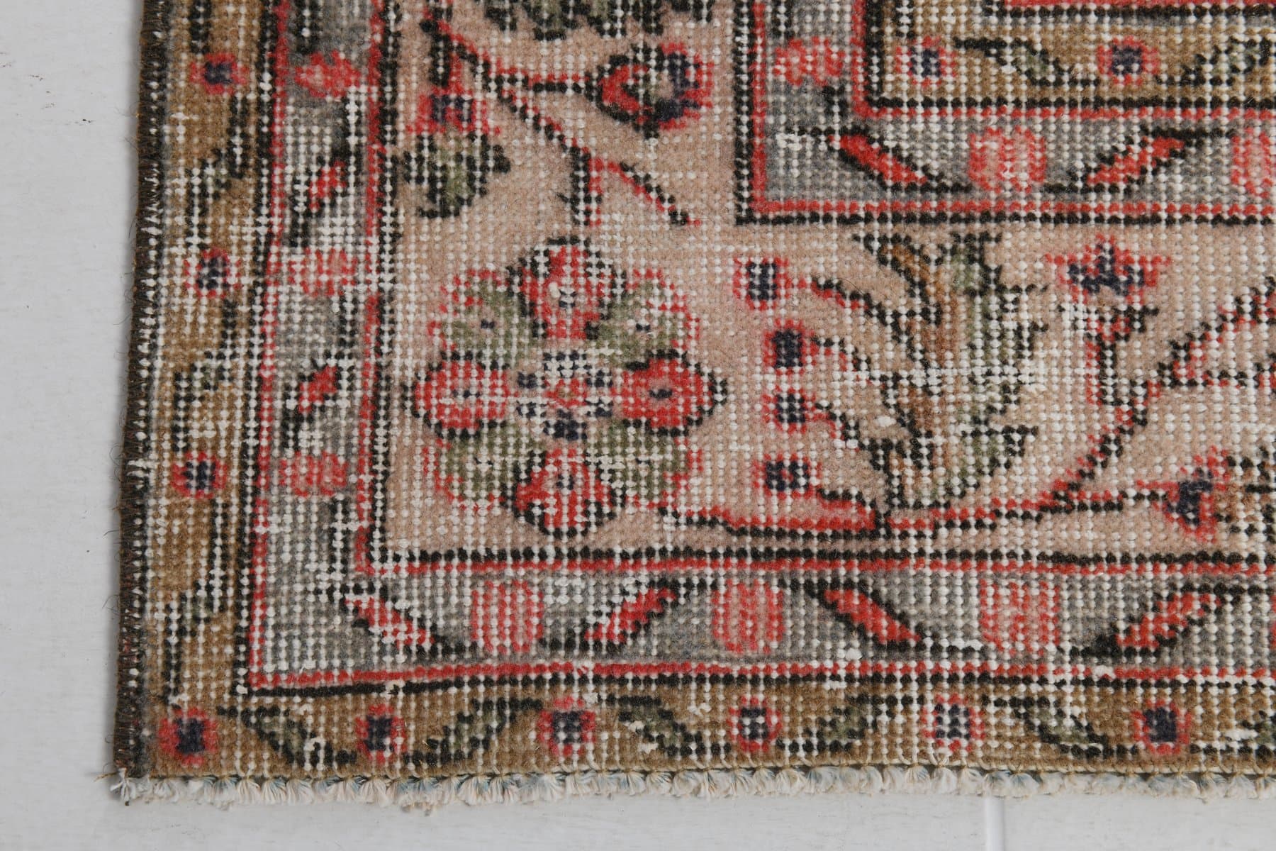 Dywan 267x385 cm, beżowy, wełna, Turcja, lata 60. - 211963