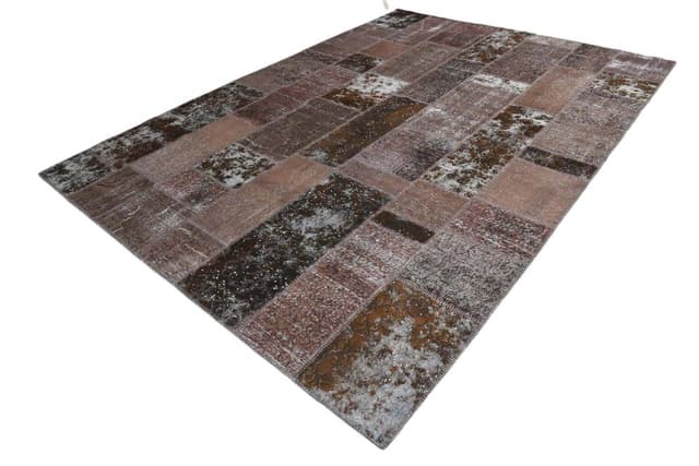 Dywan 353x252 cm, beżowy, brązowy, wełna, Turcja, lata 60. - WYMIARY