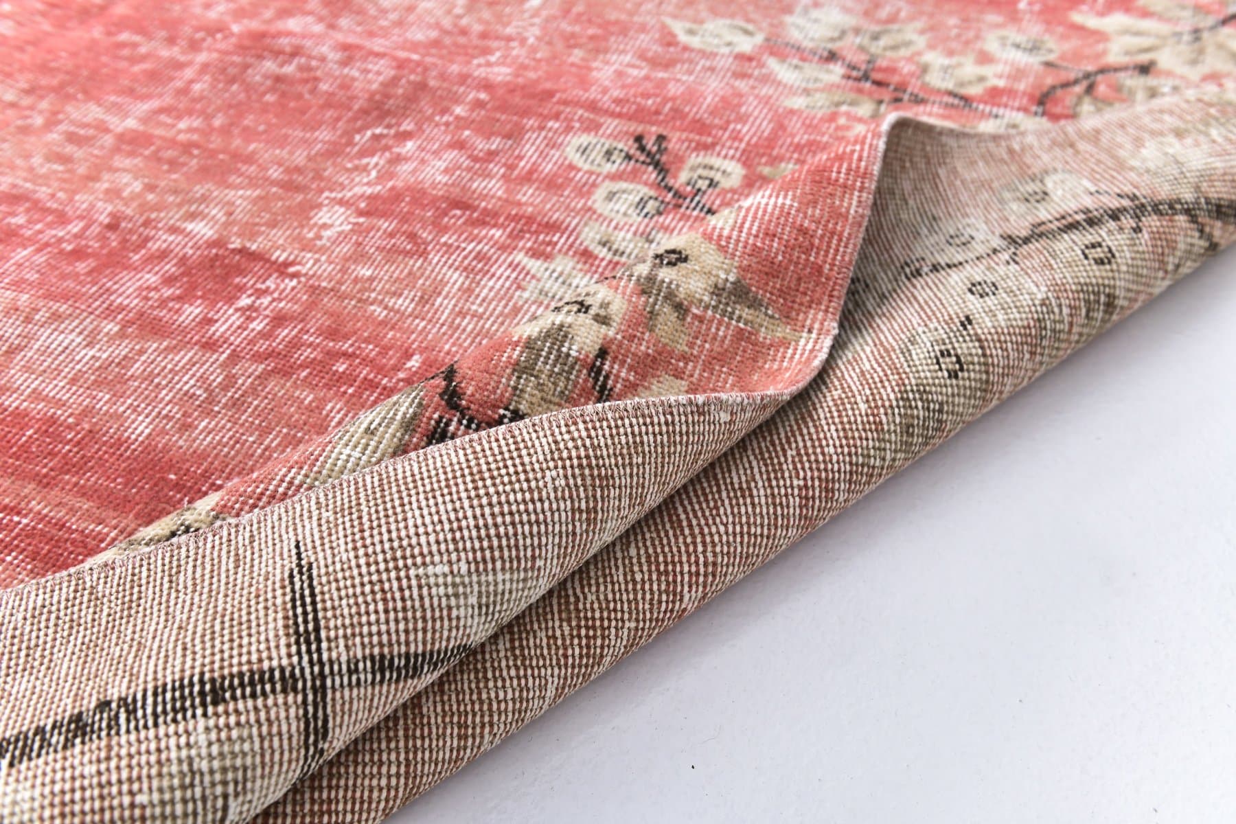 Dywan 213x309 cm, czerwony, wełna, Turcja, lata 60. - 211821