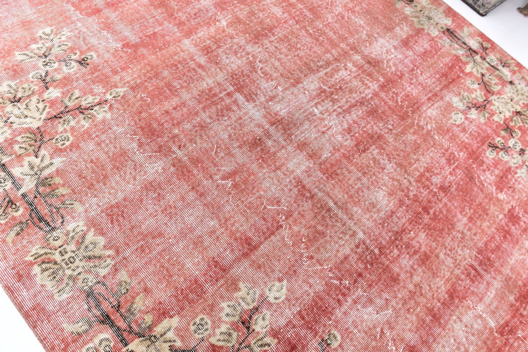 Dywan 213x309 cm, czerwony, wełna, Turcja, lata 60. - 211817