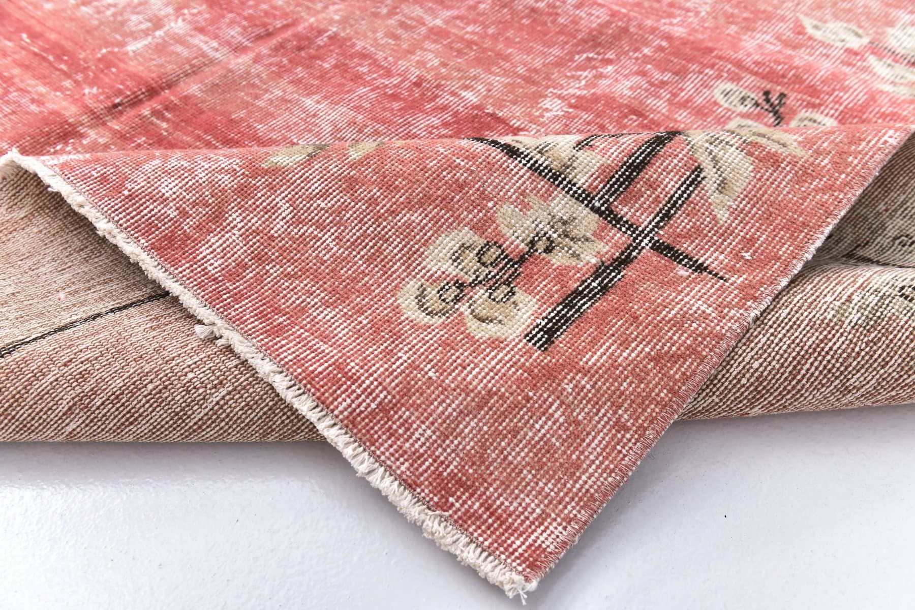 Dywan 213x309 cm, czerwony, wełna, Turcja, lata 60. - 211822