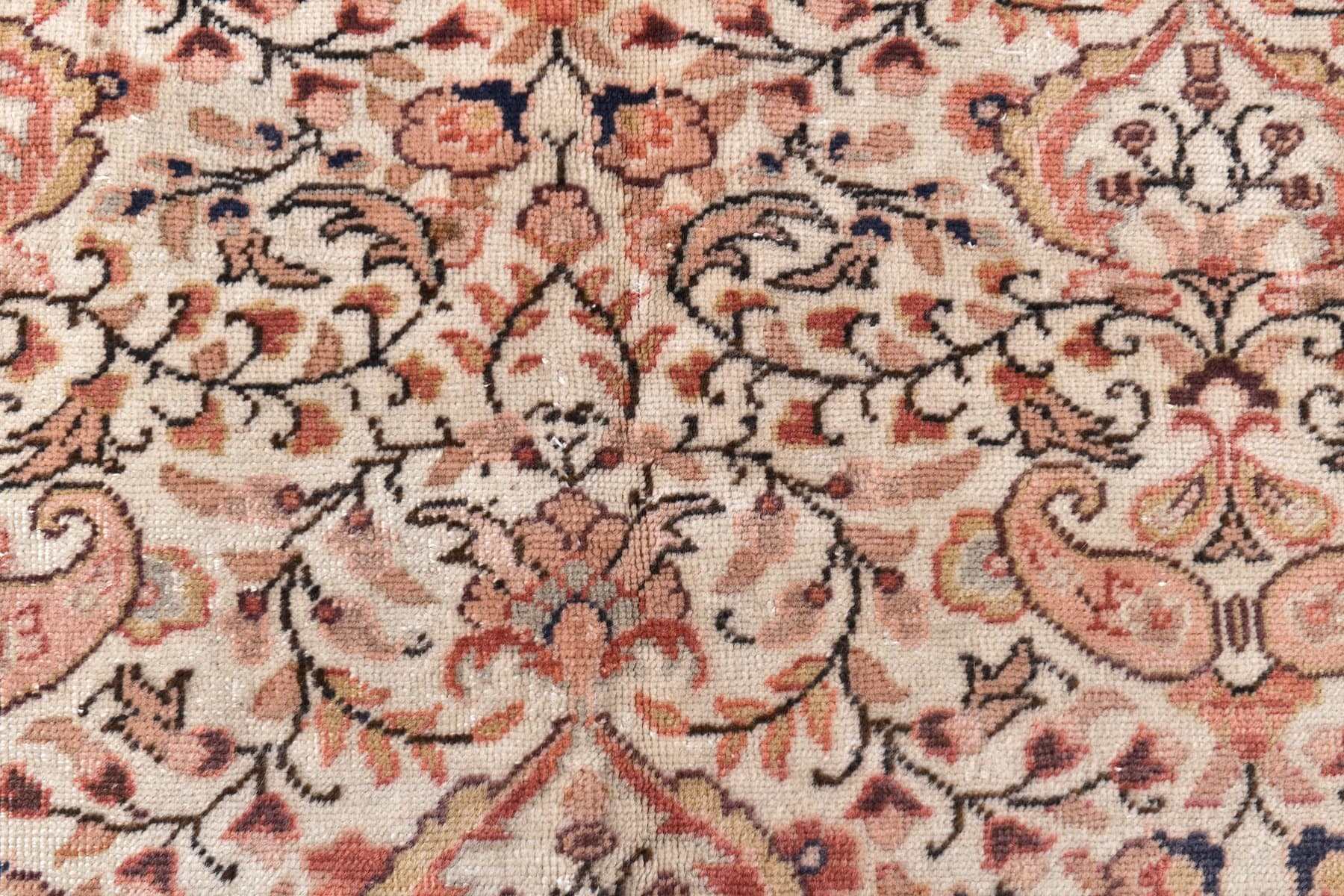 Dywan 189x281 cm, beżowy, wełna, Turcja, lata 70. - 211808