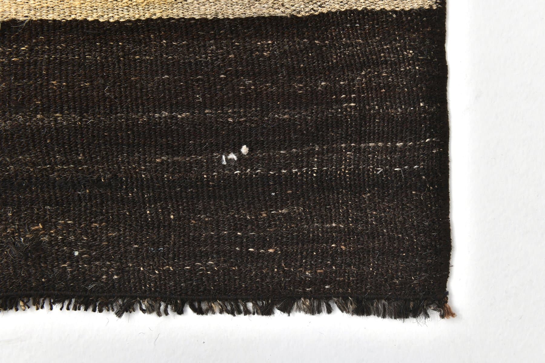 Kilim 56x148 cm, brązowy, wełna, Turcja, lata 60. - 211683